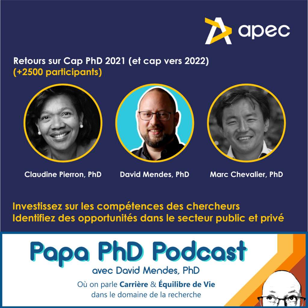 De Cap PhD 2021 à Cap Docteurs 2022 avec Claudine Pierron et Marc Chevalier