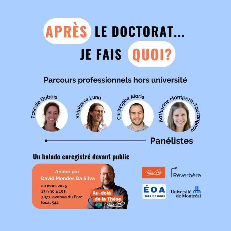 Affiche Panel ÉOA Hors les murs